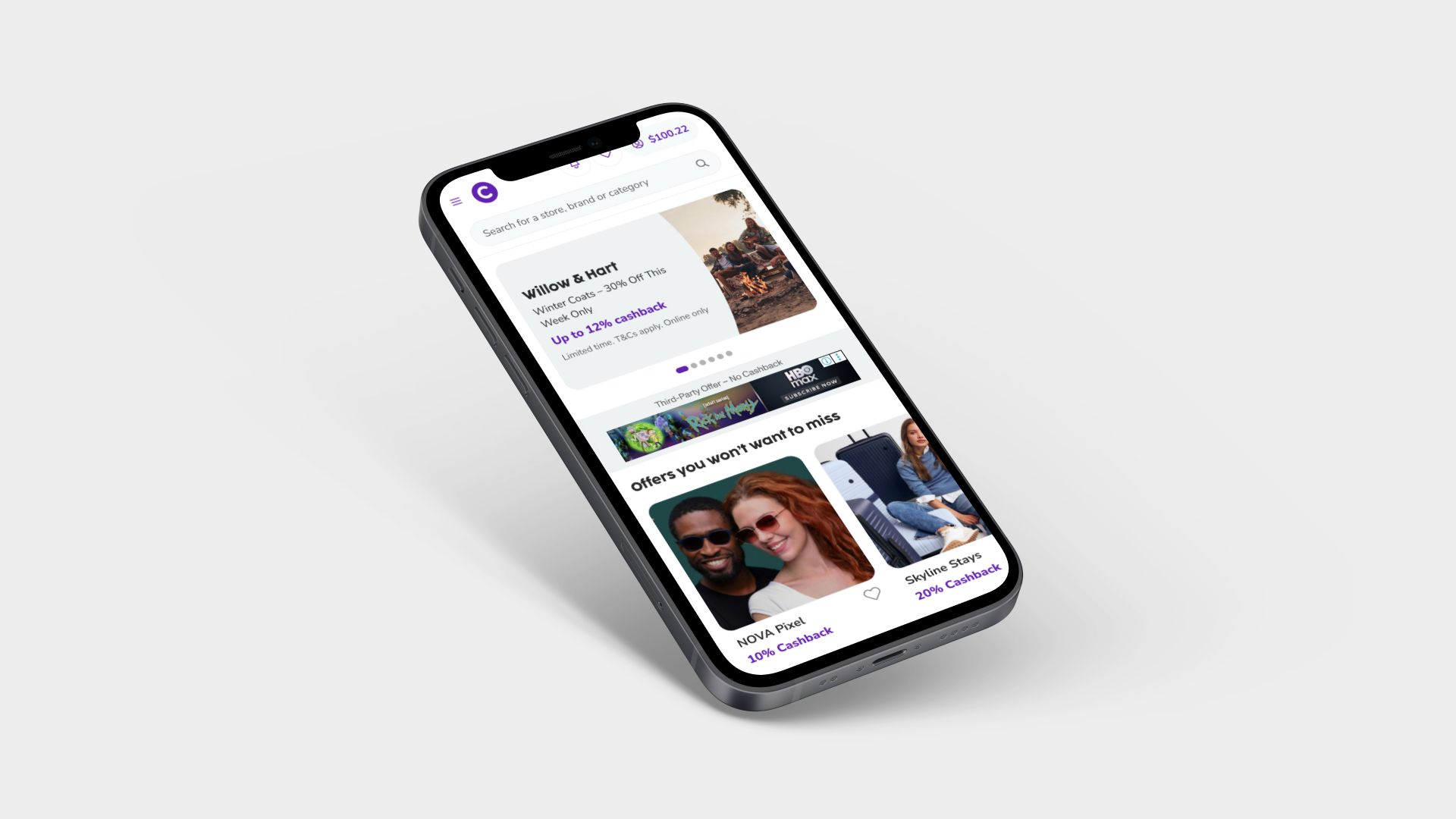 Cashrewards Retail Media Design by Lead Product Designer Jonathan Kwok.